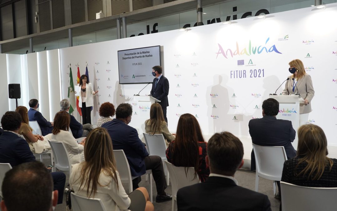 El Puerto de Huelva presenta en FITUR la Marina deportiva del Muelle de Levante, que cuenta con una inversión superior a los 13 millones de euros