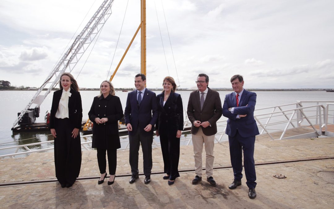 Las obras de la Marina Deportiva del Odiel se inician hoy en el Puerto de Huelva, un hito relevante en la transformación del Muelle de Levante