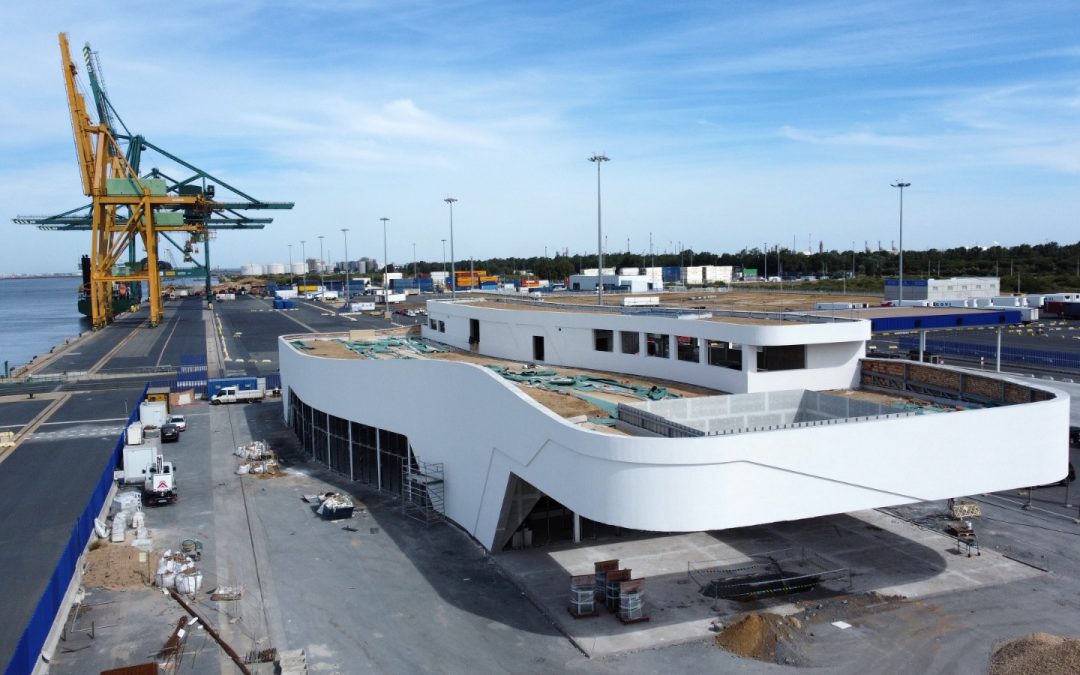 El Puerto de Huelva ultima la construcción de la Terminal de Pasajeros en el Muelle Sur