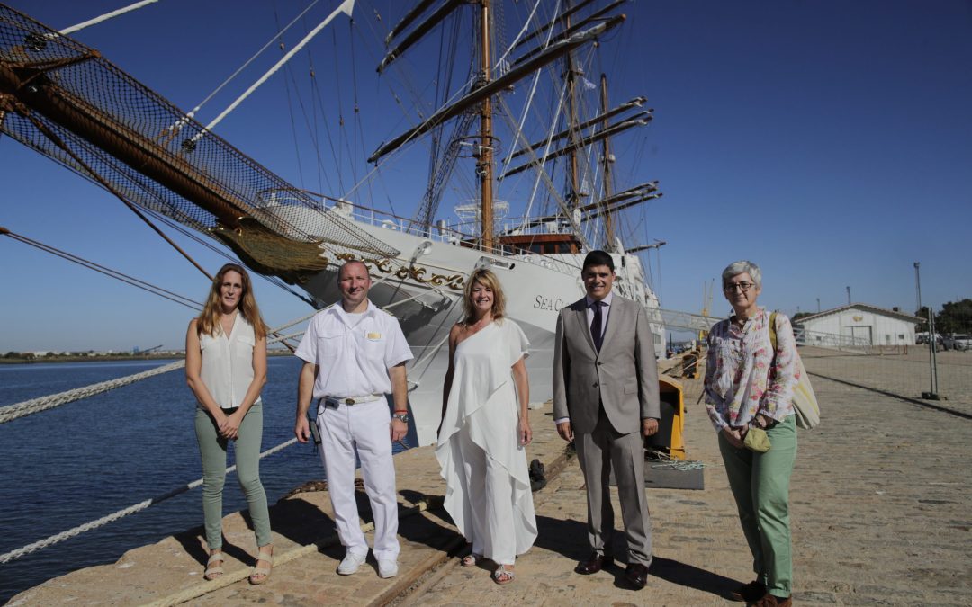 El Puerto de Huelva recibe hoy la escala del buque Sea Cloud Spirit, uno de los veleros de cruceros más grandes del mundo