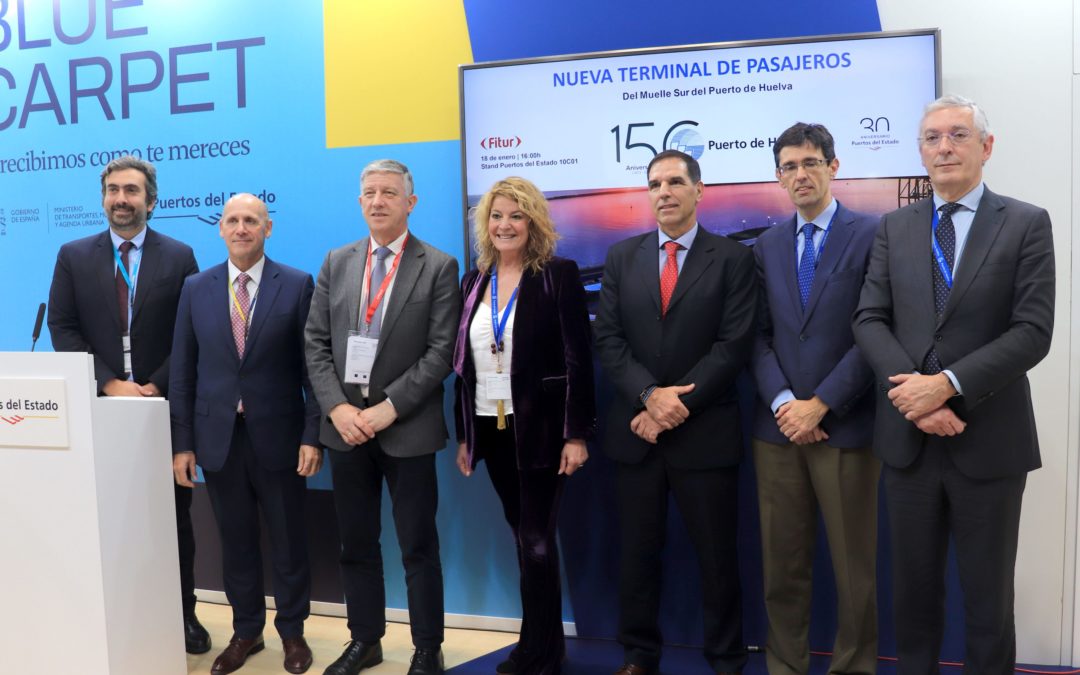 El Puerto de Huelva presenta en FITUR la nueva terminal de pasajeros para captar potenciales usuarios de las líneas Huelva-Canarias