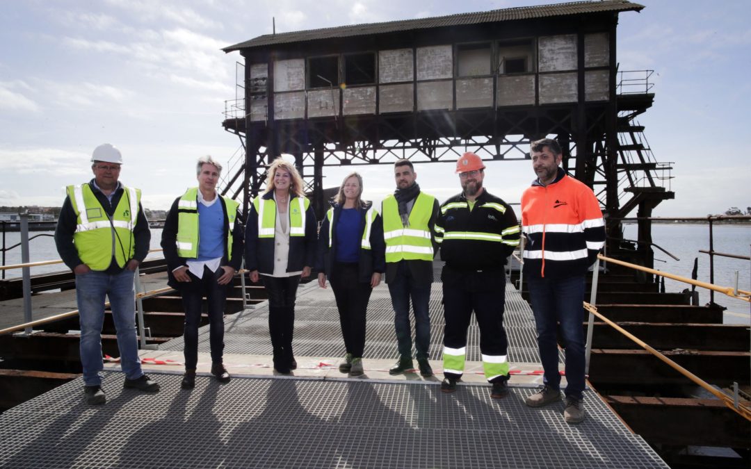 El Puerto de Huelva desarrolla a buen ritmo las obras de restauración del Muelle de Tharsis