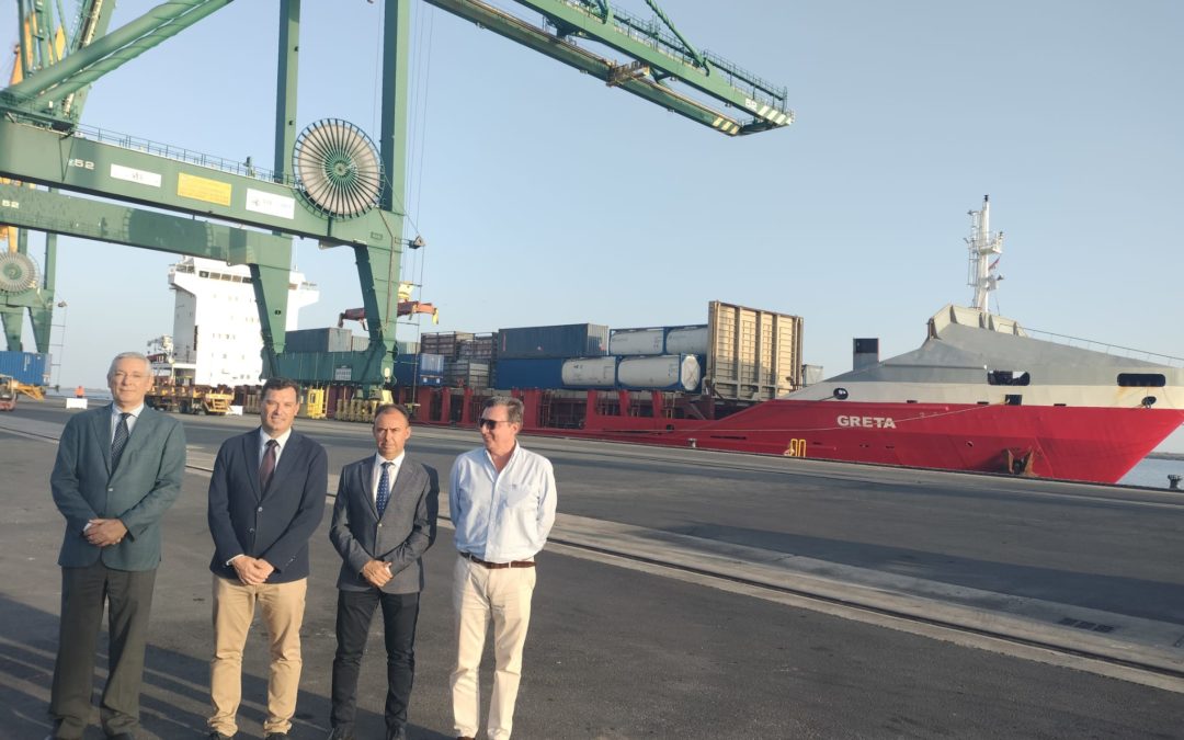 El Puerto de Huelva tiene desde hoy conexión directa con Marruecos con la nueva línea de contenedores Mediterráneo-Huelva-Casablanca-Mediterráneo de la naviera MCI