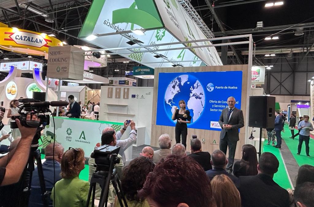 El Puerto de Huelva muestra en Fruit Attraction sus infraestructuras especializadas, servicios logísticos y conectividad con el norte de Europa para impulsar las exportaciones del sector hortofrutícola