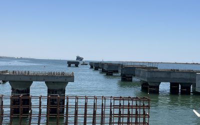 Las obras de construcción de una nueva doble rampa ro-ro en el Puerto de Huelva estarán ejecutadas antes de finales de año