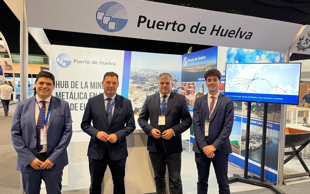 El Puerto de Huelva se promociona en el Salón Internacional de la Minería como puerta de salida de cobre y otros minerales metálicos de la región