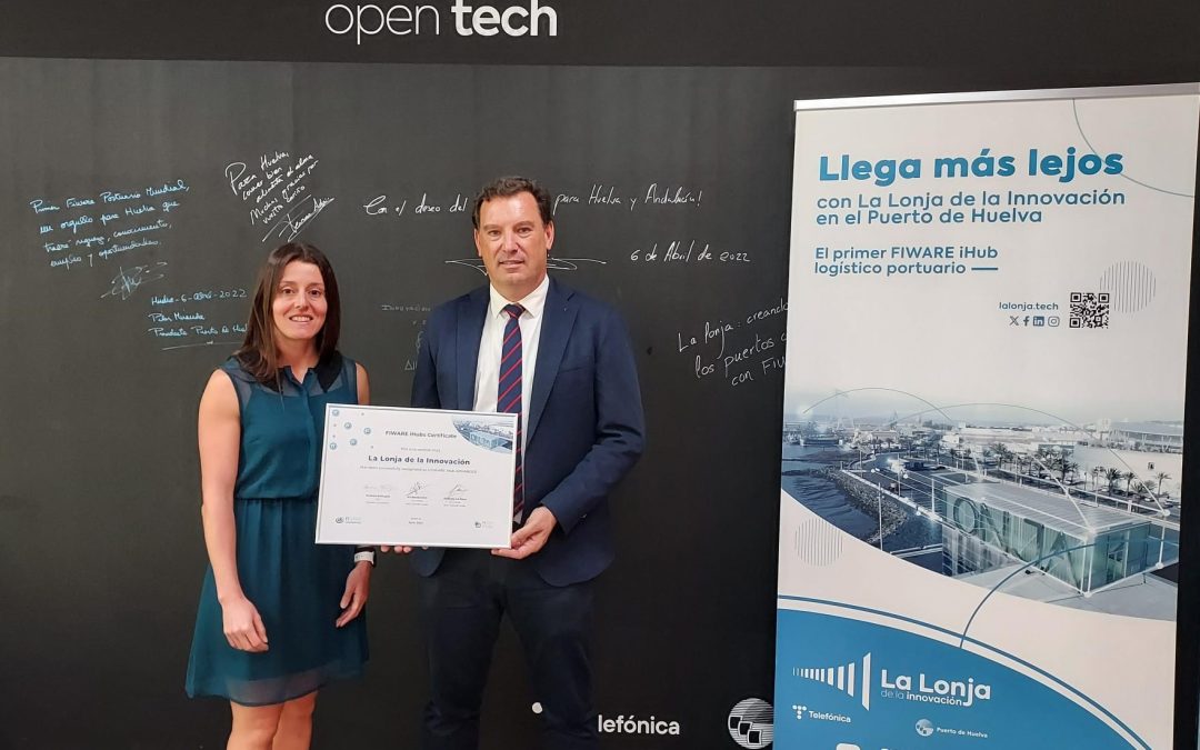 La Lonja de la Innovación del Puerto de Huelva resulta galardonada en Italia con su segunda estrella FIWARE