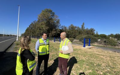 El Puerto de Huelva ultima la colocación de la infraestructura metálica que albergará la red de conducción de frío hasta el Hub Logístico de Frío